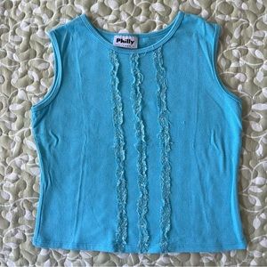 Philly blue grill tank top - girls size 16 XL